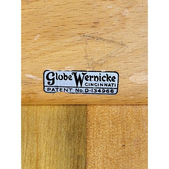Vintage 1940s Globe Wernicke Solid Wood Clipboard Industrial Rustic Decor - Picture 4 of 11